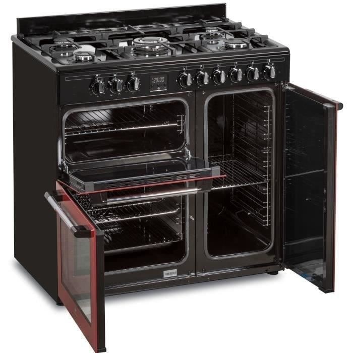 Cuisinière vitrocéramique CONTINENTAL EDISON CECV60FCS - 4 feux