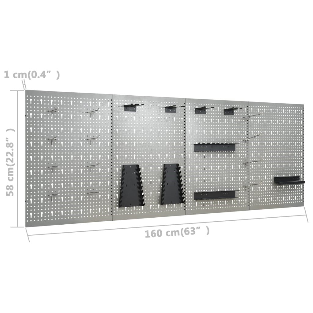 Etabli 160 cm avec 4 panneaux muraux table de travail rangement