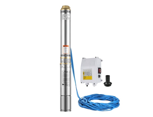 Pompe Immergée IBO 370W Pour Puits Profond - Débit 1080 L/h, Câble 14m, Neuve
