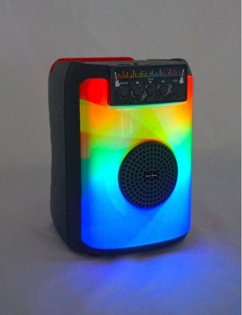 Inovalley Enceinte lumineuse Radio FM Bluetooth 5.0 KARAOKE 40W
