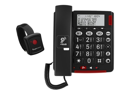 Téléphone fixe sénior Visiofixe A20 - avec appels vidéos whatsapp