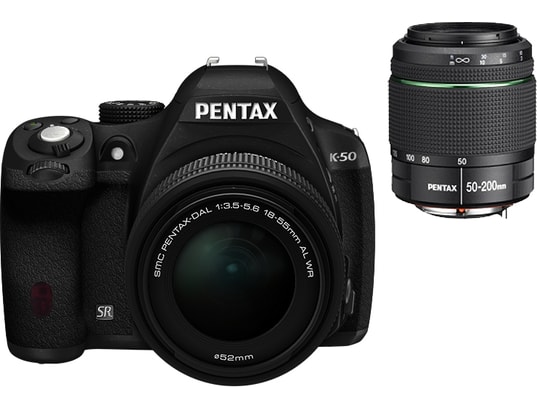 Appareil photos reflex pentax k50 + 2 objectifs qui revient à 450 euros