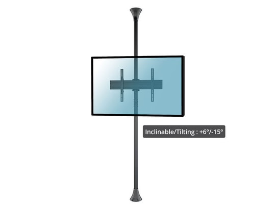 Support plafond inclinable pour 1 écran portrait 43´´-75´´ Hauteur 175cm