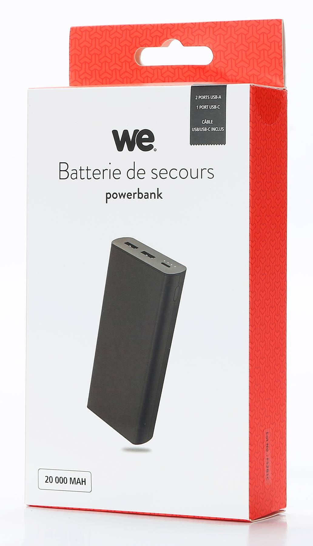 WE Batterie WEBATT20000N15W Batterie externe 20000mAh