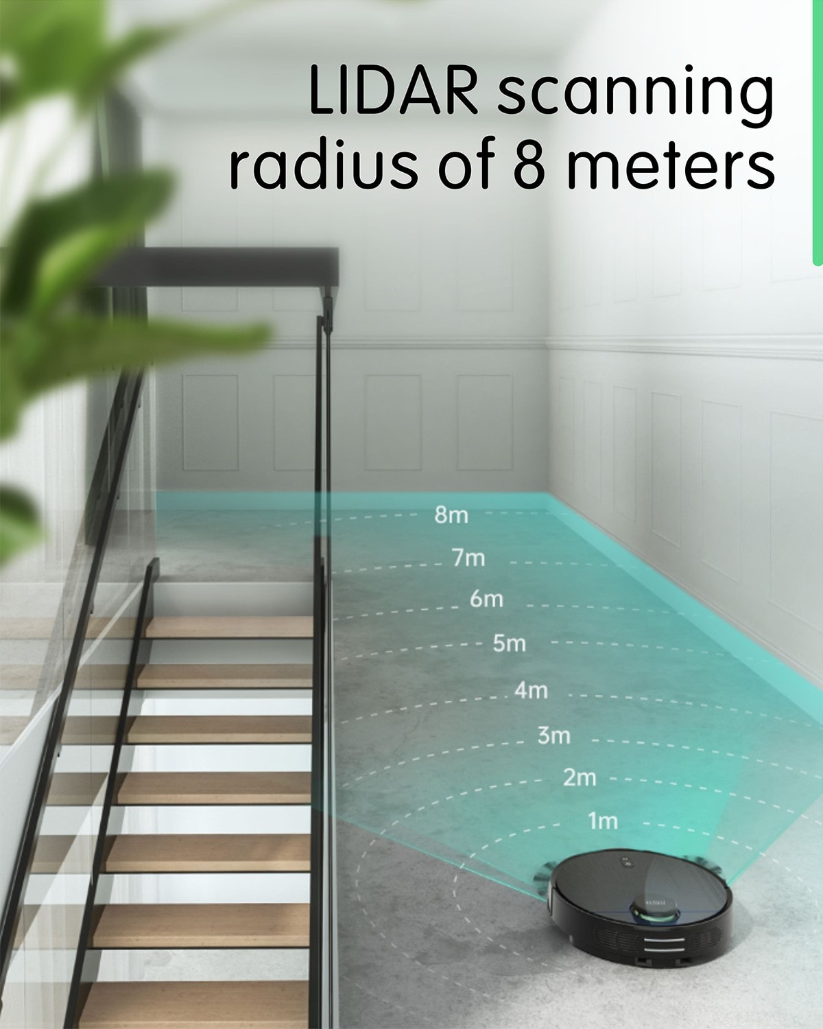 Aspirateur robot zoozee z70 lidar 3500 pa max 350? avec alexa, 5 ghz /2