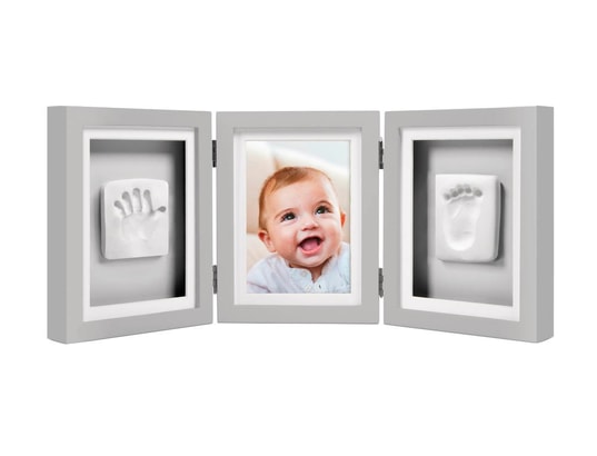 Cadre De Bureau Empreinte De Bebe De Luxe Gris Pearhead Ph P Pas Cher Ubaldi Com