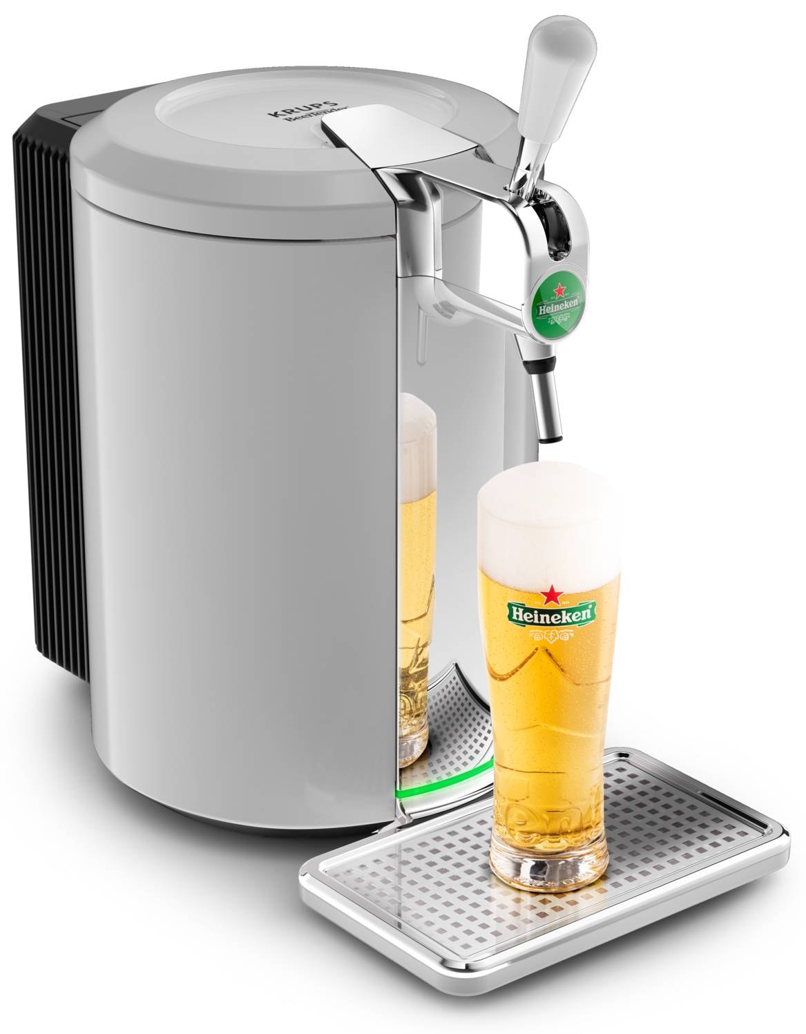 Krups Tireuse A Biere Beertender - Vb700e00 - Compatible Fûts 5 L - Chrome  à Prix Carrefour