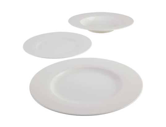 Service de table 12 assiettes porcelaine 