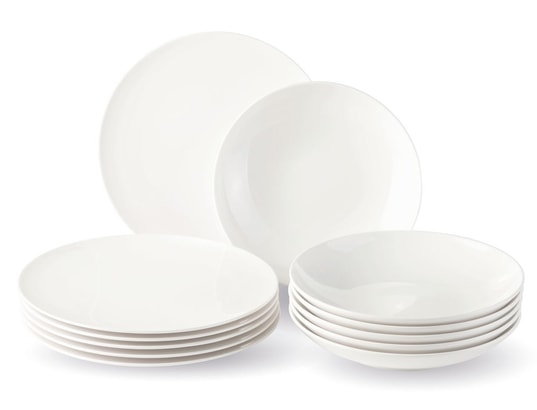 Service de table 12 pièces en porcelaine blanc NEW FRESH VILLEROY & BOCH  Pas Cher 