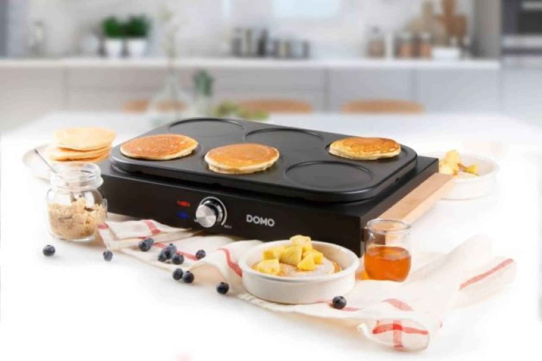 DOMO PANCAKE MAKER EMOJI Appareil à pancakes revêtement anti