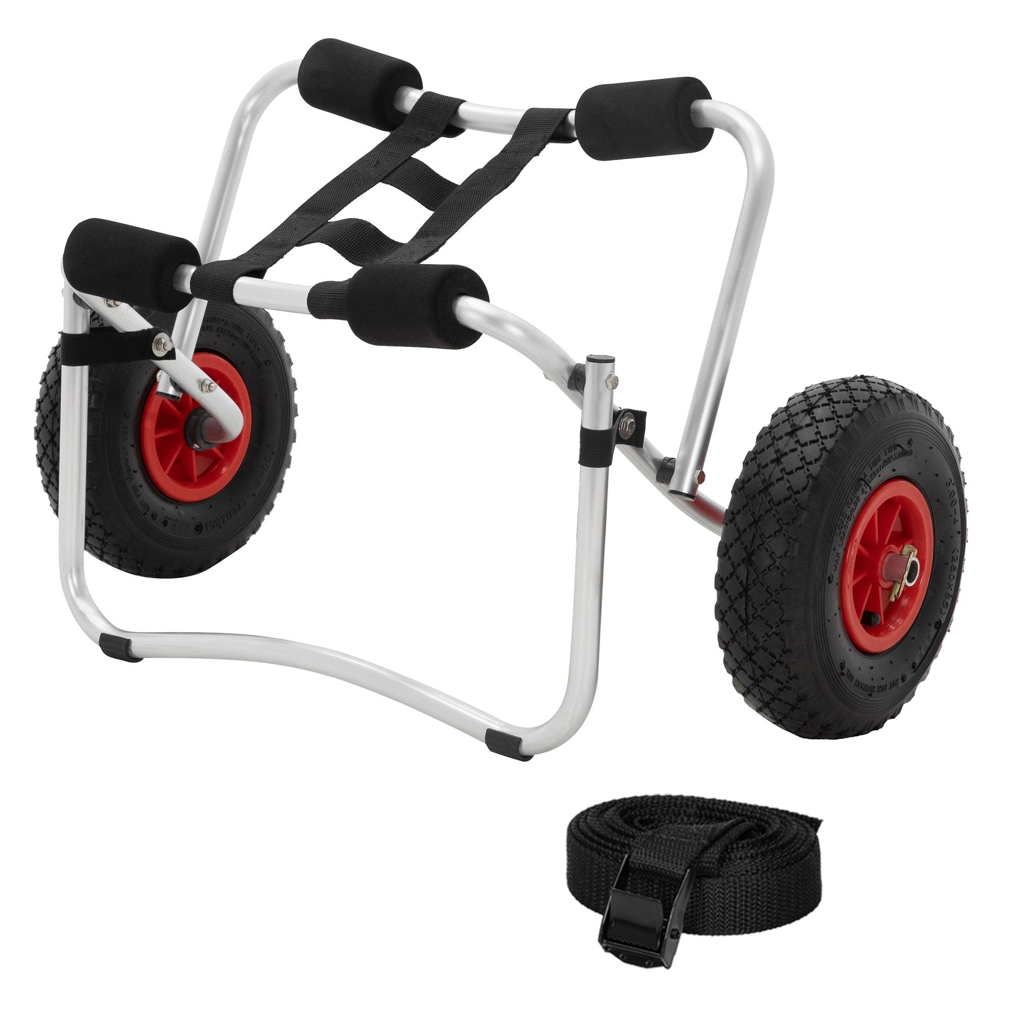 Chariot Transport Moteur Hors-Bord Pliable - Capacité 70kg - Roues Pleines - Pour Bateau, Atelier
