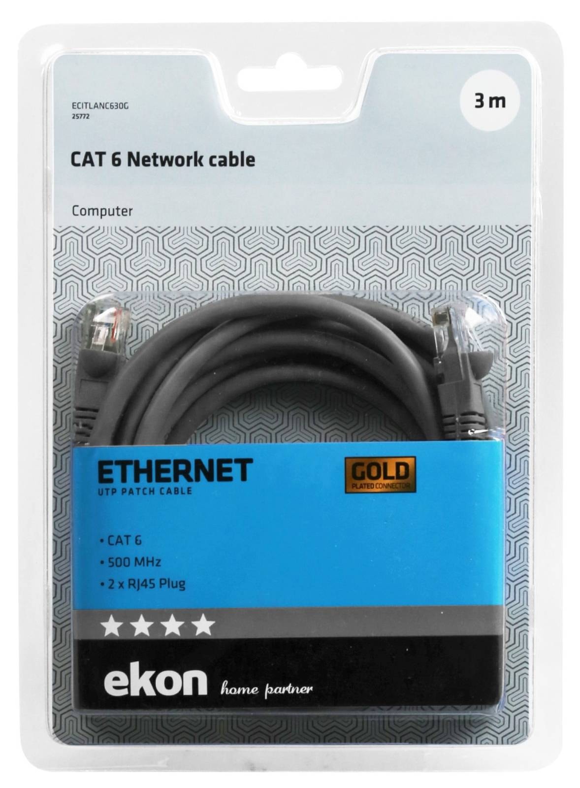 Câble réseau intenet RJ45 - RJ45 3m