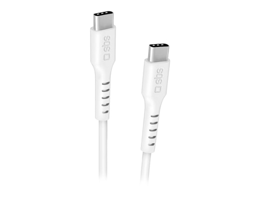 Câble USB-C / USB-C, 1 mètre, blanc