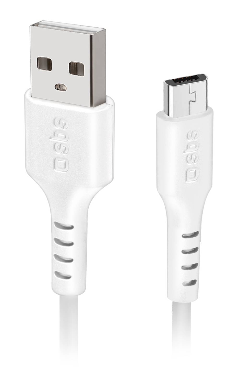 Câble USB SBS Câble de données USB 2.0 - Micro-USB blanc Pas Cher 