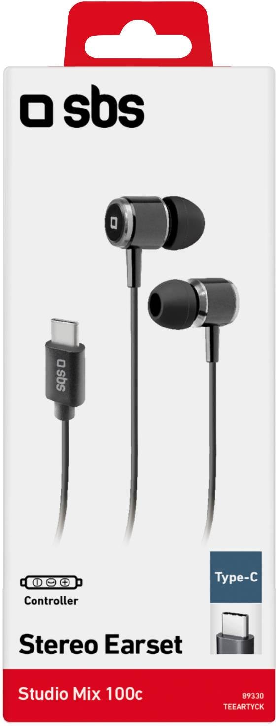 Ecouteurs Filaires BIGBEN USB-C Intra-auriculaire - Noir