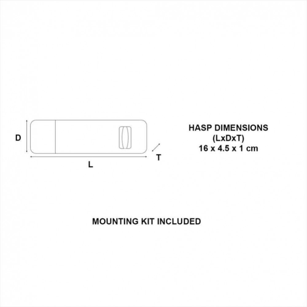 Porte-cadenas MASTER LOCK acier cémenté, 160 mm