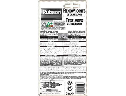 Renov'joints de carrelage blanc Rubson 7ml