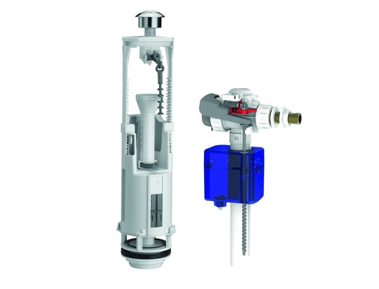 Chasse d'eau complète à étrier à double poussoir optima s/ aquastop