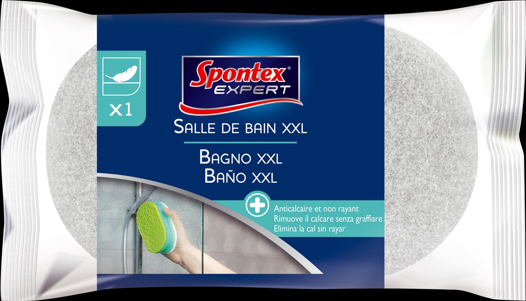 SPONTEX EXPERT Eponge salle de bains cellulose SPONTEX EXPERT Xxl