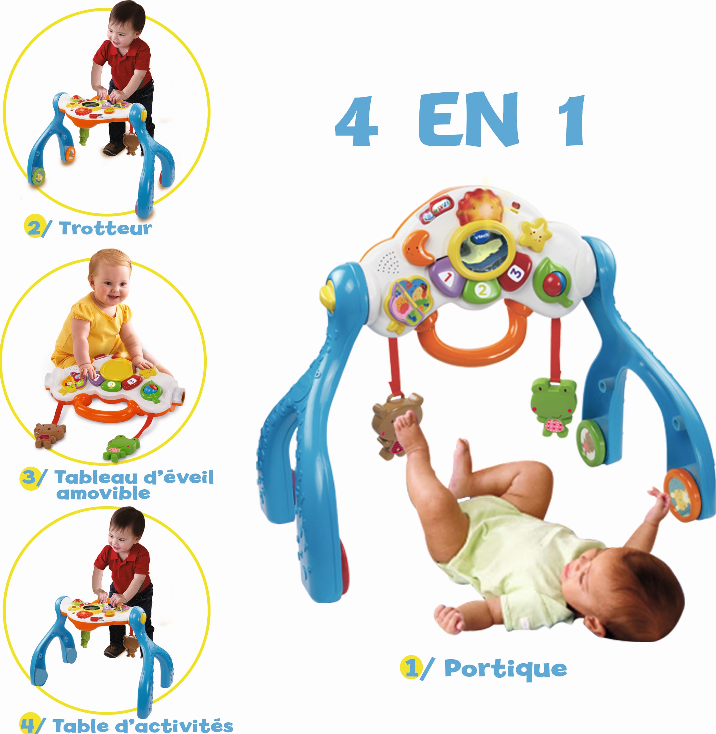 Jouet musical bébé - table d'activités sensorielle des p'tits