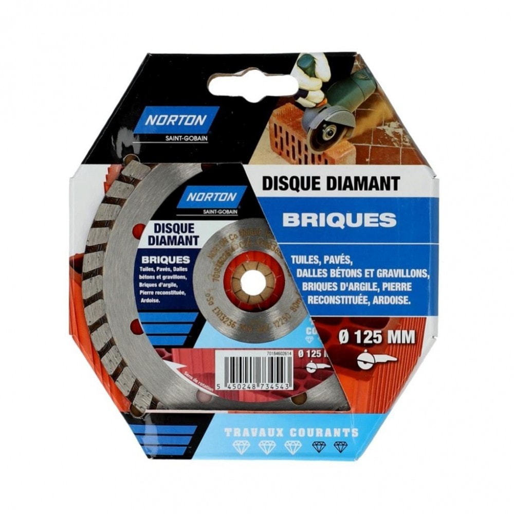 CENTRALE BRICO Disque diamant pour béton, Diam.125 mm pas cher 