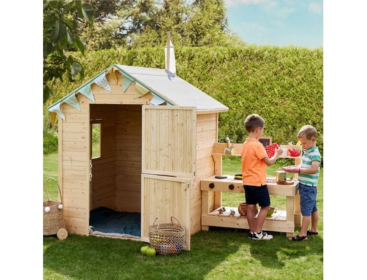 Soulet Cabane en bois Jasmine avec mini-cuisine pour enfants 221 x