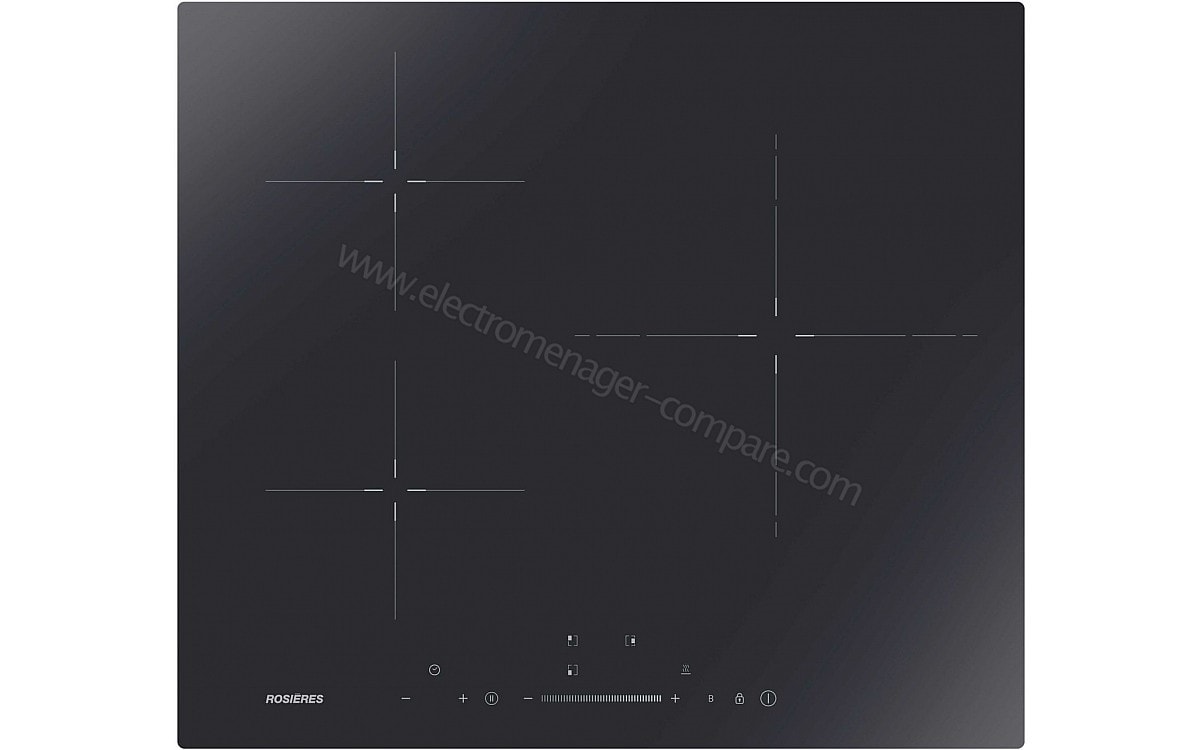 Plaque induction rosieres 3 foyers 6900w ris633sctt ROSIERES