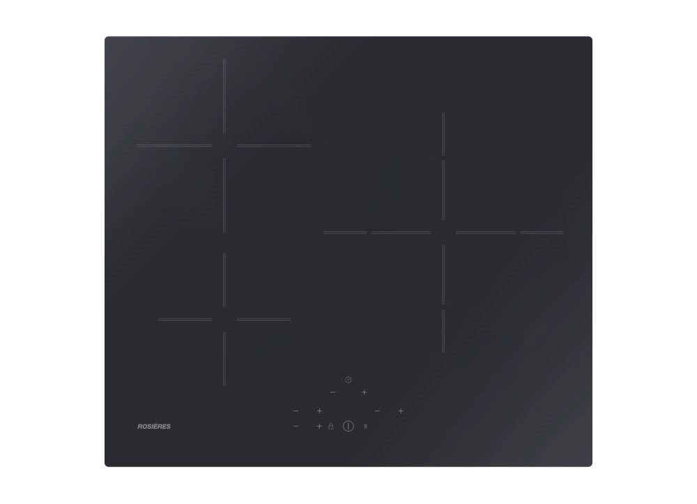 Plaque de cuisson induction rosieres 3 foyers 7200w rdi63c3d/e1