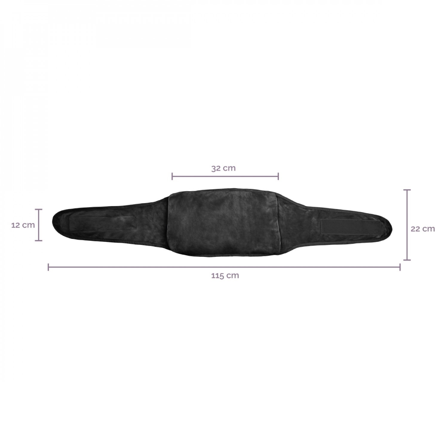 Chauffe mains, manchon chauffant 32 x 22 cm avec ceinture réglable - noir  VIVEZEN