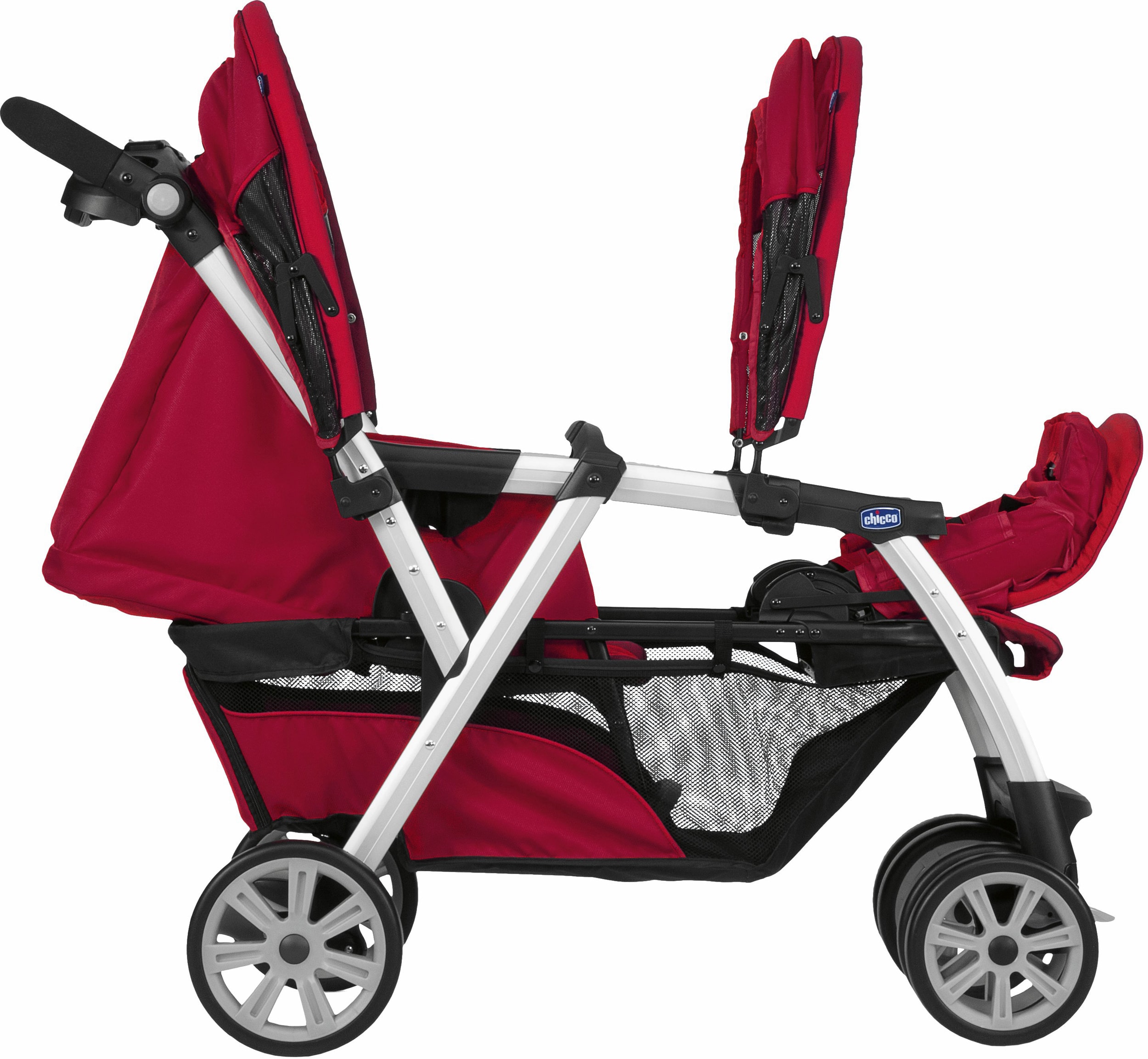 Poussette multiple CHICCO Together red Pas Cher 