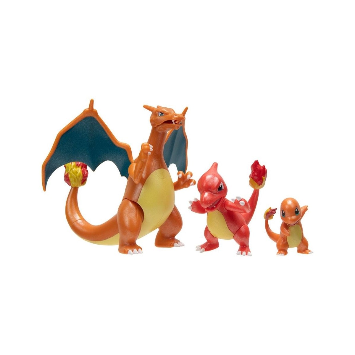 Pokémon - pack 3 figurines select evolution charmander