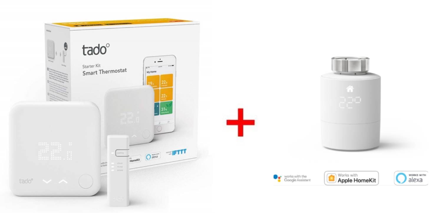 Thermostat intelligent TADO TADO-STARTERKIT+ V3P-SRT01-TC-ML Pas