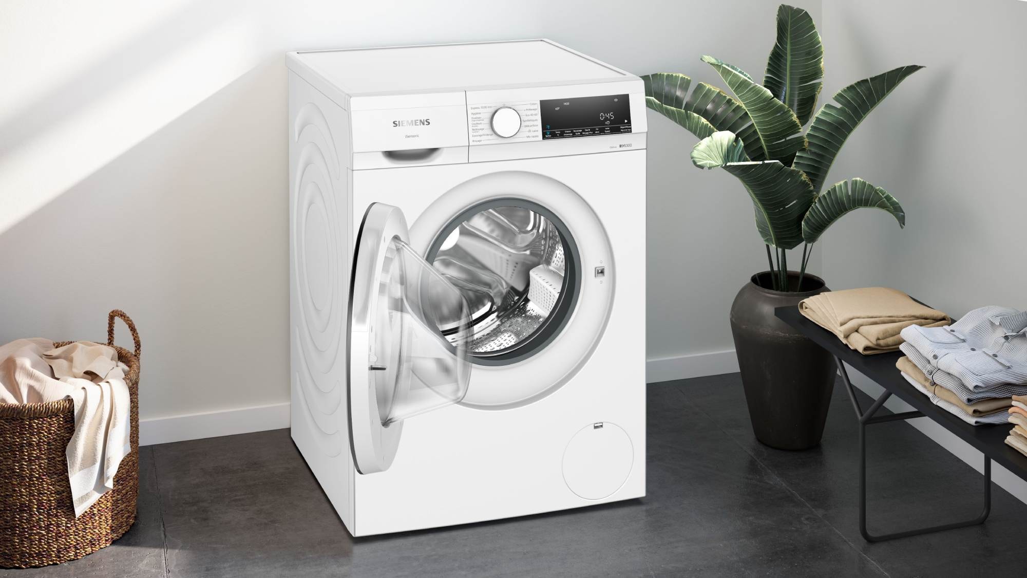 Lave linge Frontal SIEMENS WG44G009FR iQ300, 9kg, 1400trs/min, prog. 15/30mn Pas Cher