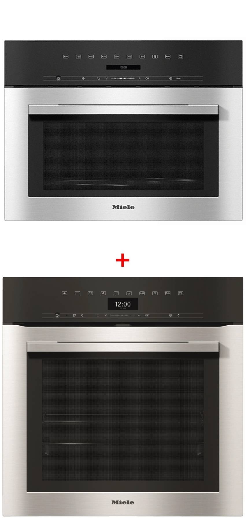 Four encastrable pyrolyse MIELE H7364BP + M7140TC Pas Cher