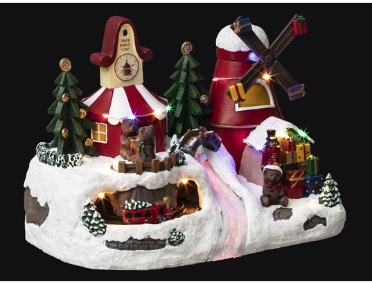 Playmobil : Père Noël + traineau + sapins lumineux 