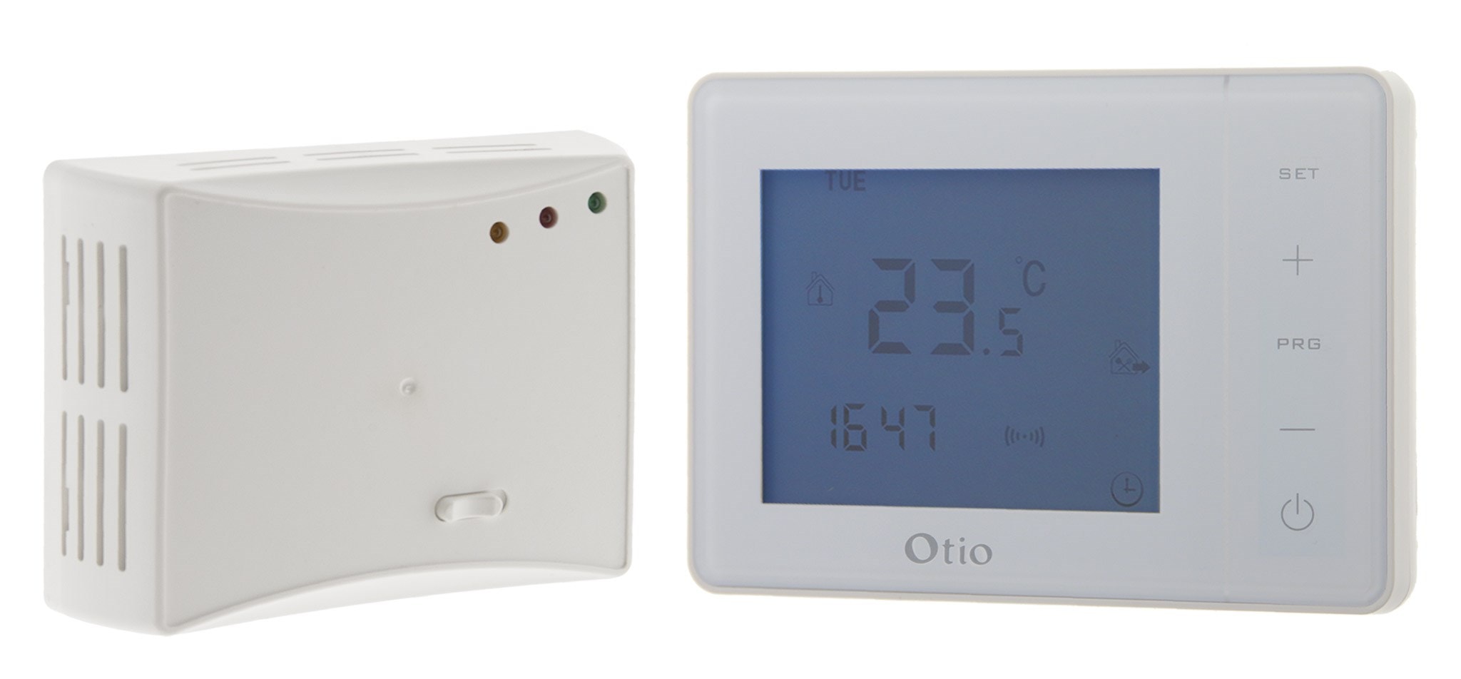Thermostat programmable sans fil blanc OTIO Pas Cher 