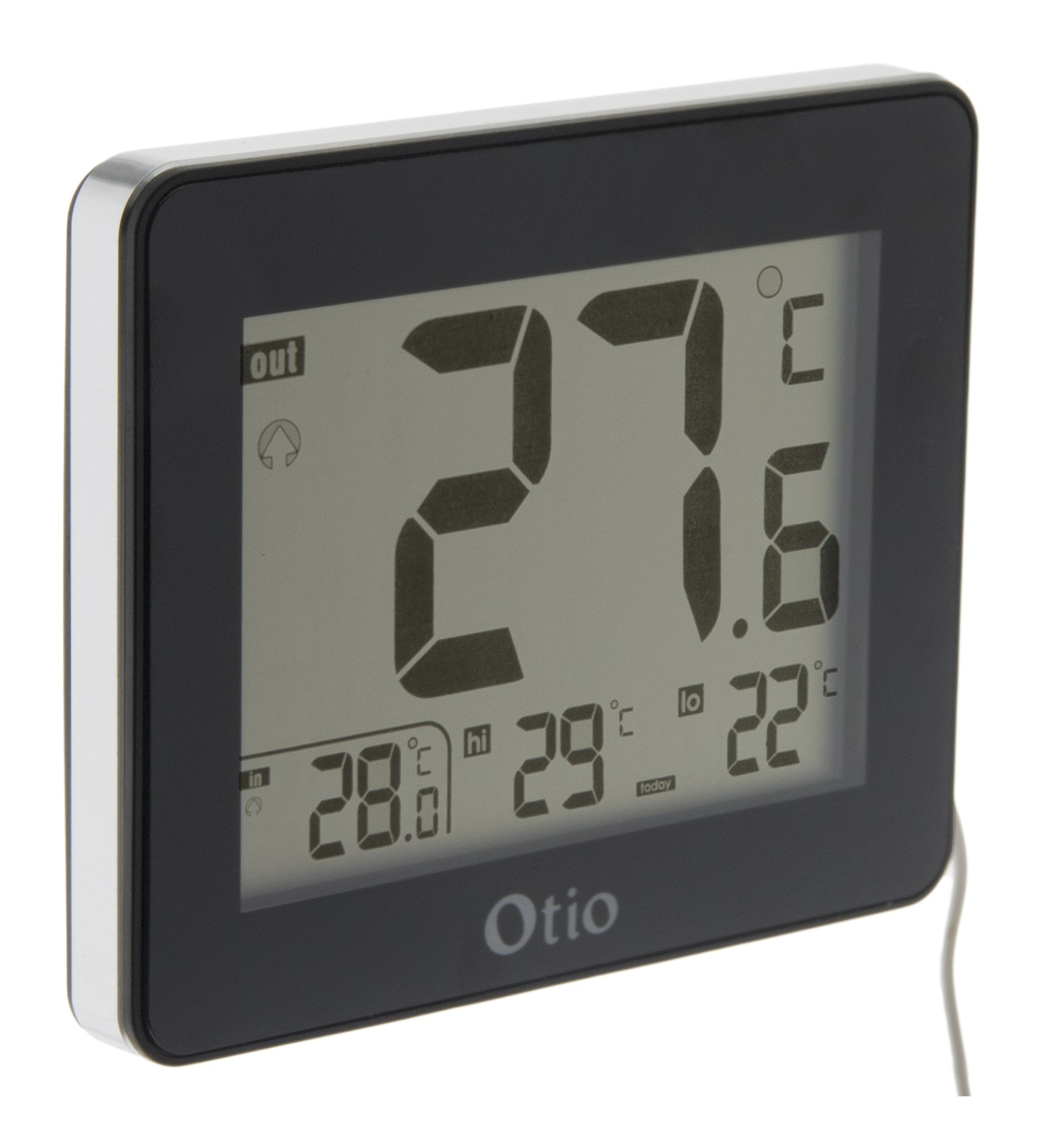 Thermomètre OTIO Intérieur à Écran LCD Blanc - Station météo - Achat moins  cher