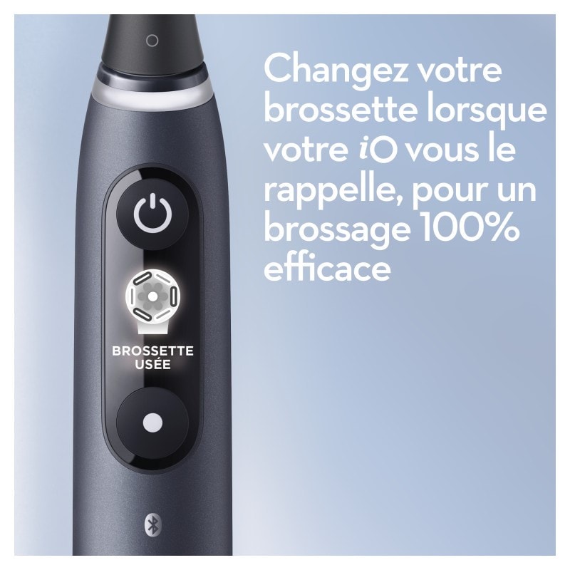ORAL-B - Oral-B iO 7W - Avec Etui de Voyage et Pochette pour Chargeur -  Blanche - Brosse À Dents Électrique