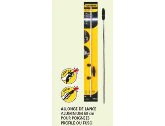 Pistolet d'arrosage Hozelock Allonge lance en aluminium pour pulvérisateur 2x0,60m HZ