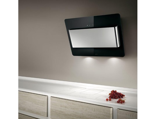 Bosch - hotte décorative inclinée 80cm 680m3/h noir dwk87cm60 - série 4  47338 - Conforama