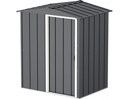 Abri de jardin métal - 1,96m² - kit ancrage - anthracite DURAMAX Pas