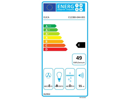 Hotte tiroir Ciak 2.0 GR/A/60, 225m3/h, 3 vitesses