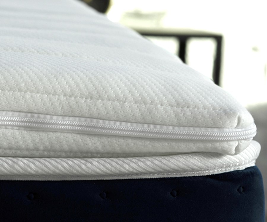 Surmatelas en mousse Vellutato avec sangles de fixation — LitsDeluxe