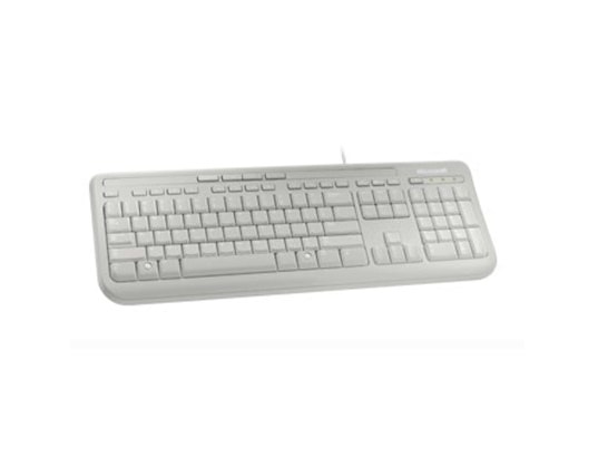 Clavier Microsoft Wired Keyboard 600 USB (Blanc) - Microsoft