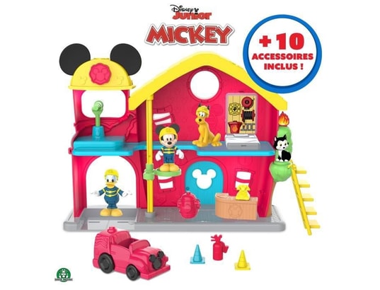 Disney - la caserne de pompier mickey 14 pièces - avec fonctions