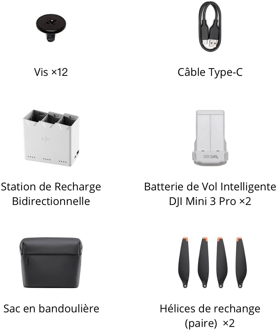 Accessoire drone DJI INNOVATION DJI Mini 3 Pro Fly More Kit Pas