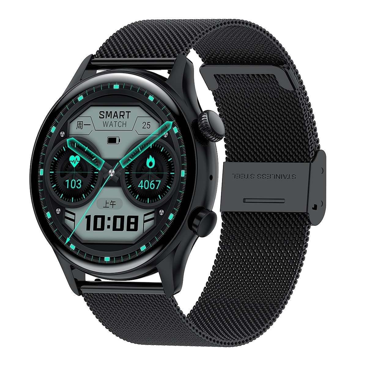 Montre Connectée Android 4G 1.54” 3+32Go WiFi Noire Grise