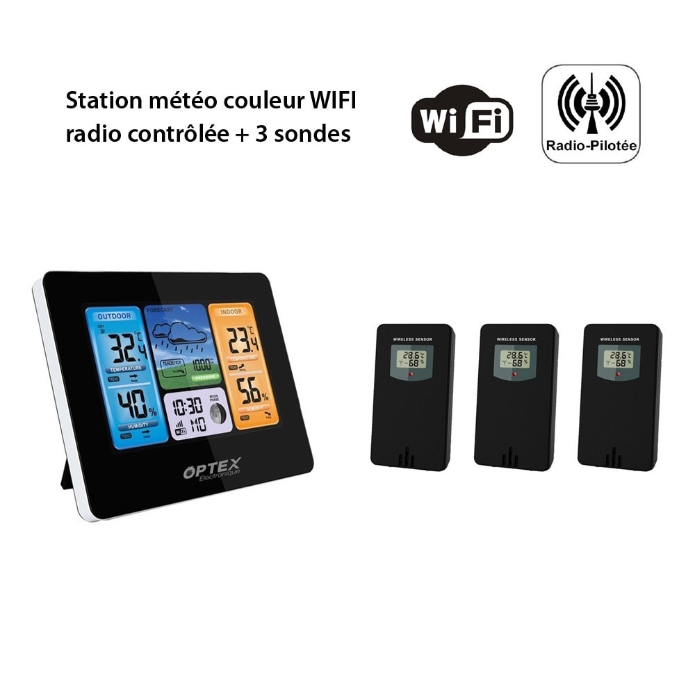 Station Météo Professionnelle Couleur avec USB SM-061 – Radio-Pilotée