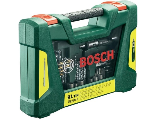 Embout de vissage Bosch 91 piècees V-Line TiN-Foret- und Bit-Set BOSCH  2607017195 Pas Cher 