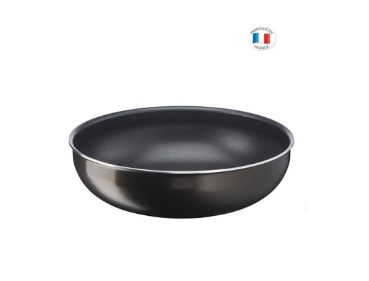 Tefal l1507702 ingenio easy plus wok 26 cm, poignée non incluse,  antiadhésif, fabriqué en france, tous feux sauf induction TEFAL Pas Cher 